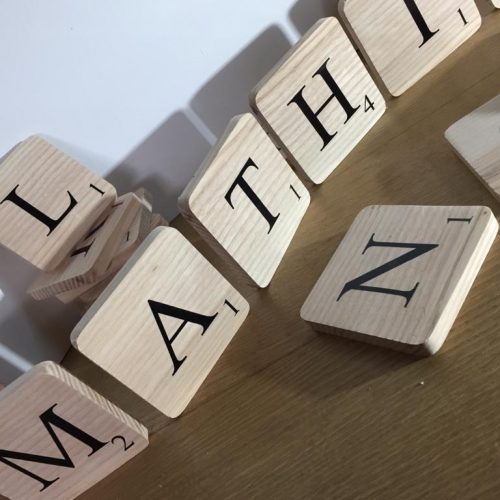 Lettres Scrabble murales